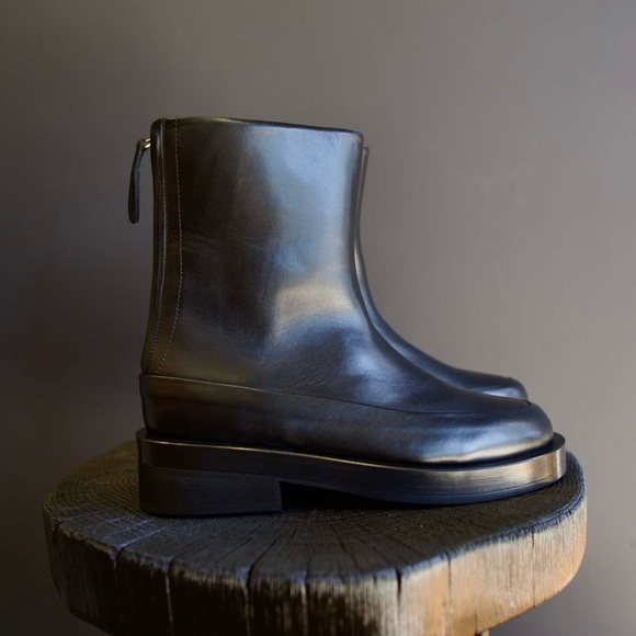 NWT Mansur Gavriel Marion Zip Back Leather Boot in Black 35.5EU / 5.5 US - Picture 10 of 10